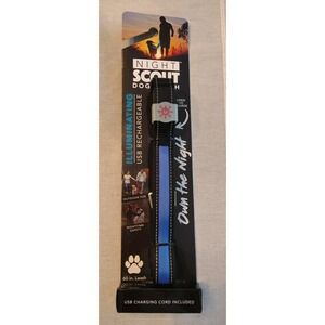 Night Scout Dog Leash Laminating USB Chargerable 60" Cord Included NEW